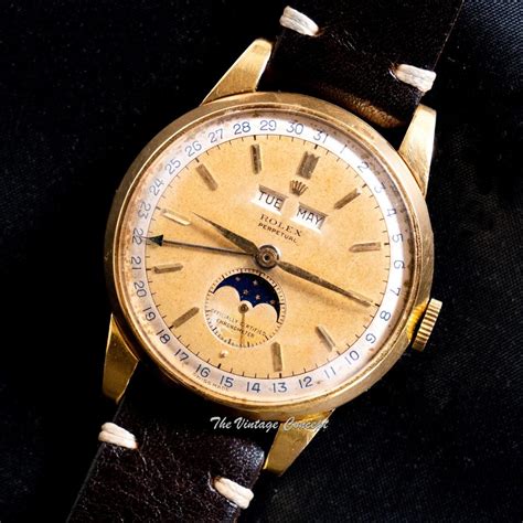 rolex moonphase vintage|rolex triple calendar.